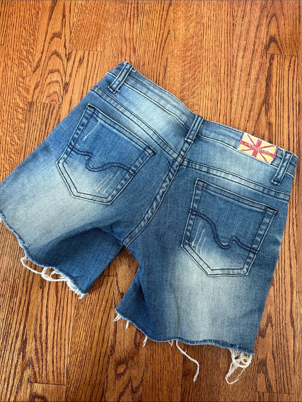 Distressed Blue Denim Women's Shorts